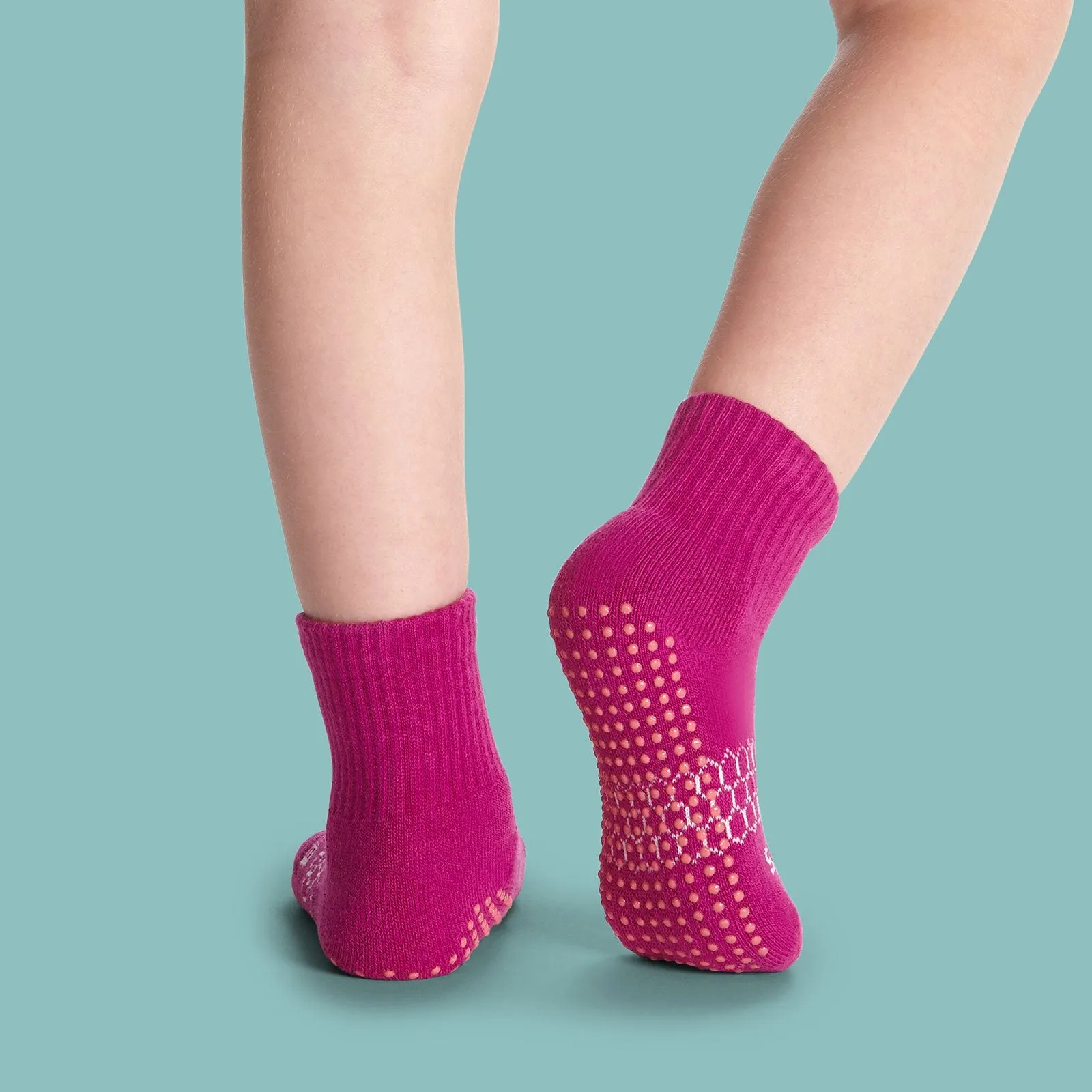 Toddler Gripper Calf Sock 4-Pack