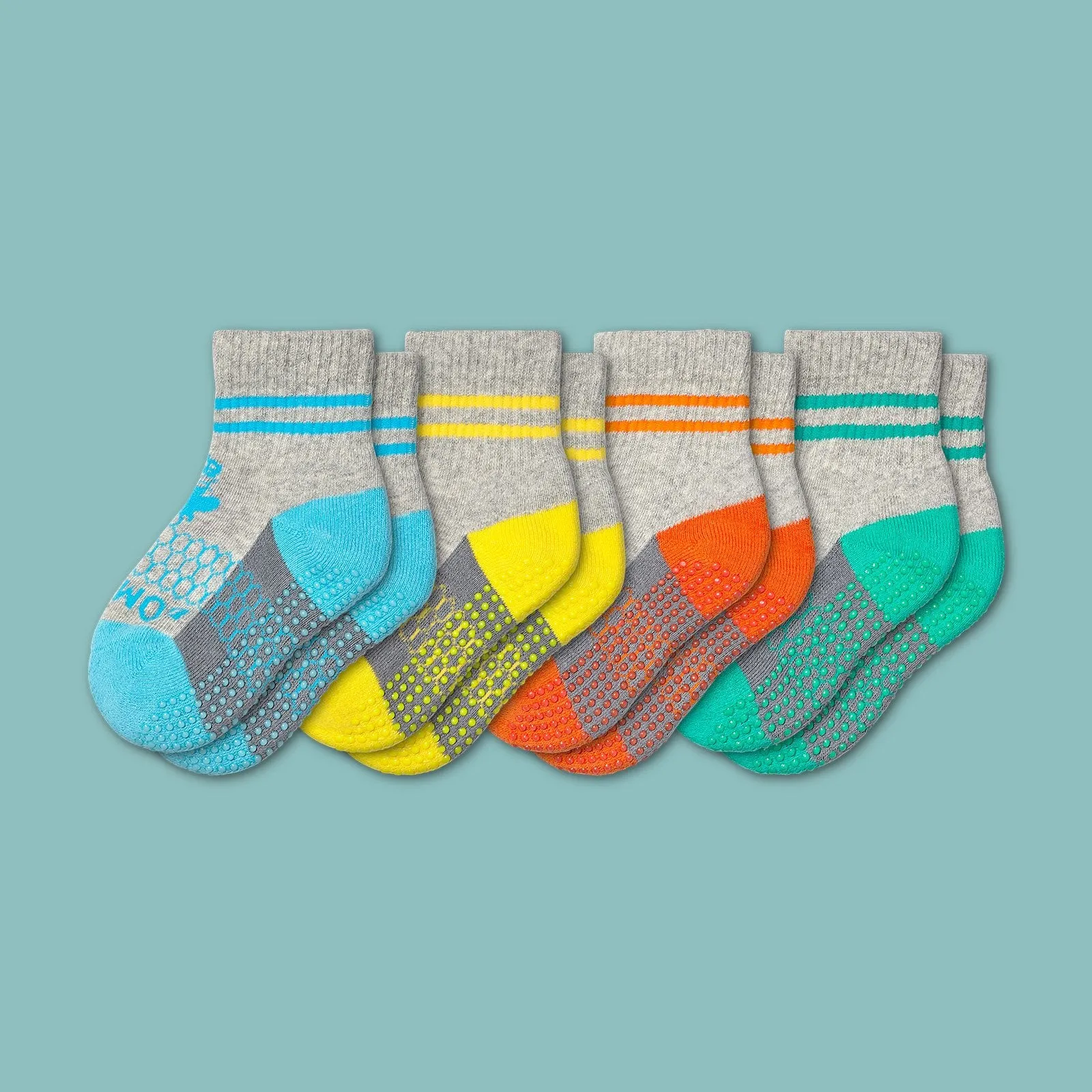 Toddler Gripper Calf Sock 4-Pack