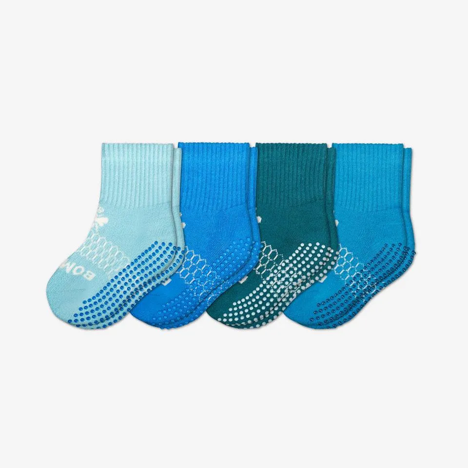 Toddler Gripper Calf Sock 4-Pack