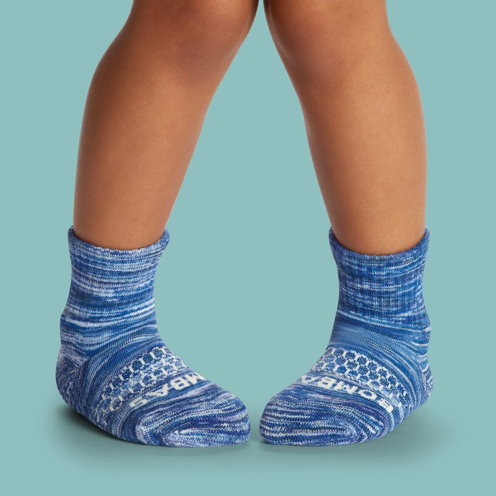 Toddler Space Dye Gripper Calf Sock 8-Pack