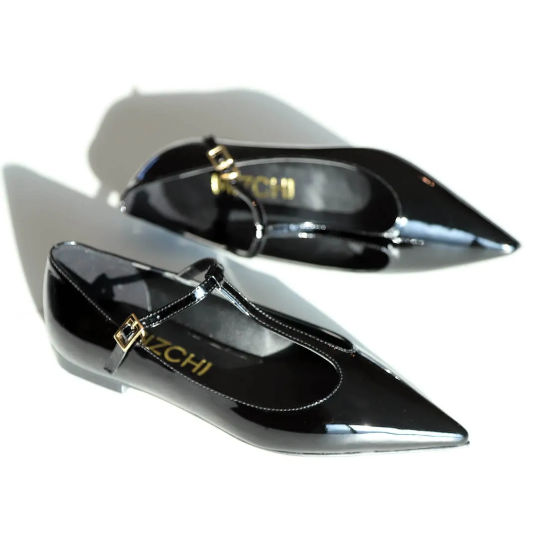 *UK size 2.5 - ARLETA - black, 1.5cm heels