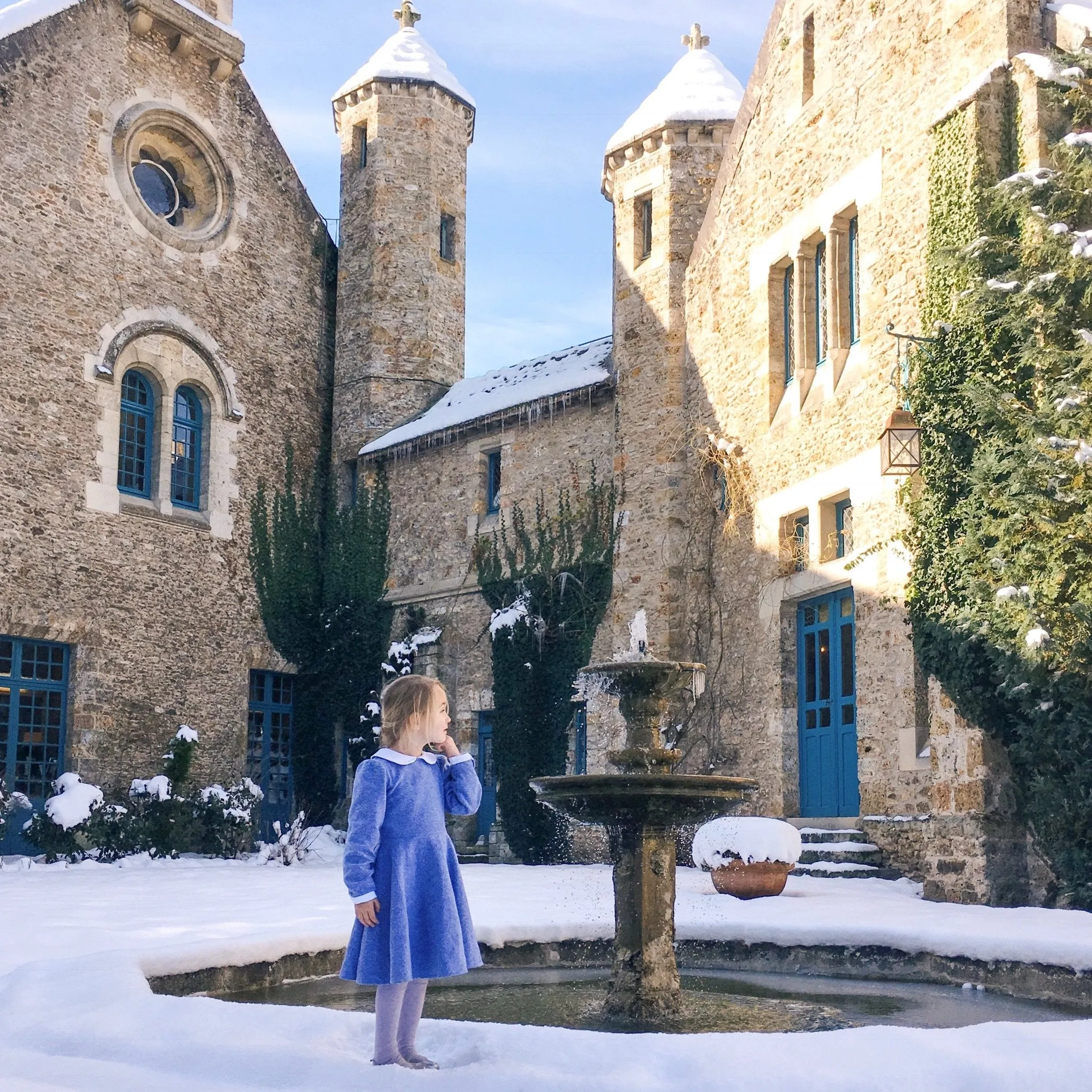 Winter School Days in Blue