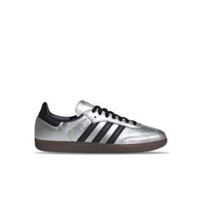 Women's adidas Samba OG Metalic Siver/Core Black/Gum JI4218