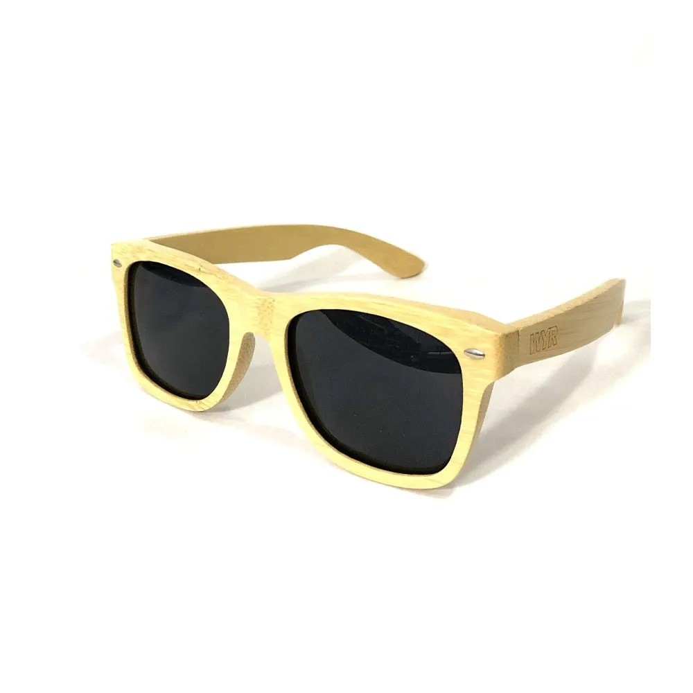 WYR Polarized Natural Bamboo Sunglasses: Tahoe